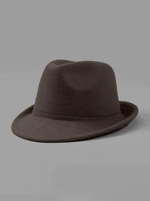 1pc Women's Hat, Solid Color, Bohemian Style, Metal Hat Band Decoration, Suitable For Daily Commute - Top Hat - View 23