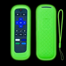 1pc Remote Control Dust Cover | Compatible With Hisense Roku TV Remote Controls, Made Of Scratch-Resistant And Dustproof Silicone, Available In Multiple Colors For A Versatile And Stylish Look, A Practical Back-To-School Accessory. - màu xanh lá - Xem 9