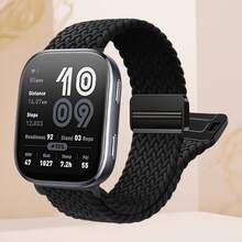1pc Magnetic Elastic Watch Band, Compatible With Fitbit Versa 3/Fitbit Versa 4/Fitbit Sense 2/Fitbit Sense, Unisex, Adjustable Woven Elastic Breathable Nylon Strap Suitable For Fitbit Sense And Versa 3 - Fitbit Versa3/4 & Sense1/2 - View 4