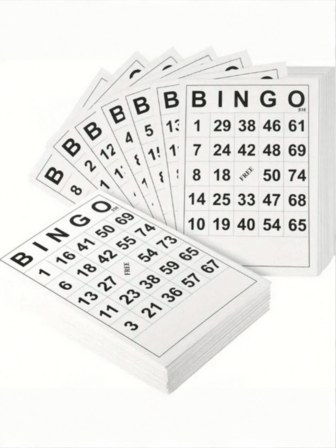 40pcs Reusable Bingo Game Cards, Includes 40 Colorful Transparent Cards Suitable For Bingo Games, Birthday Parties, Corporate Events, Classroom Activities, Family Entertainment And More