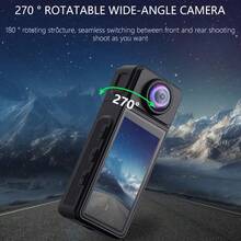 4K超高清磁吸式运动相机 | 轻巧便携，配备64GB存储卡，是骑行、徒步、足球和其他户外活动的理想之选 - 黑色 - 查看 7