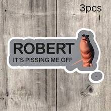 Robert Is Fuming - Marcus Worm Vinyl Sticker | Funny Car Decal, Suitable For Bumper, Window, Door | Outdoor Humorous Accessory Designed For Culture Enthusiasts, Window Decor, Pop Culture Design, Internet Sensation - Multicolor - View 11
