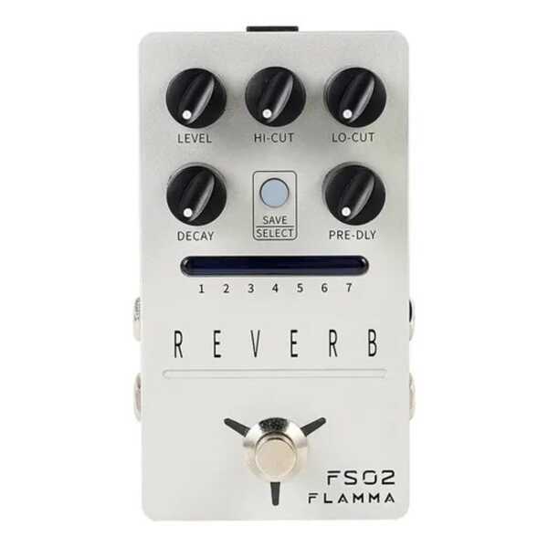 Pedal Guitarra Flamma Reverb FS02 Prateado Estéreo