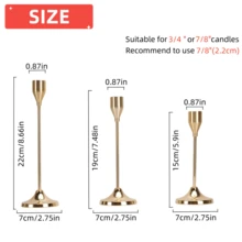 6/12/30个金色锥形烛台，完美适用于浪漫的欧式烛光晚餐、婚礼装饰、房间装饰、家居装饰以及各种节日餐桌布置——是圣诞节、万圣节、复活节、排灯节、感恩节、婚礼、宴会、派对、家居和酒店装饰的理想之选。经久耐用，易于组装。（不含蜡烛）。生日、毕业典礼和其他场合的绝佳礼物。