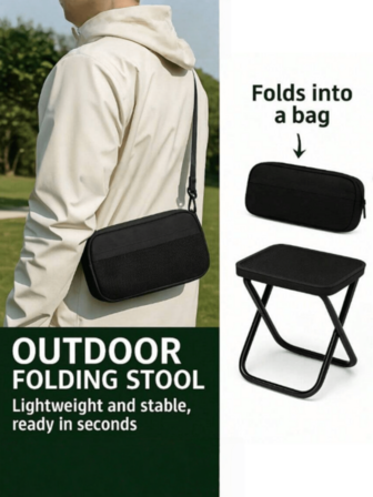 Heavy Duty Folding Camping Chair - Portable Compact Outdoor Chair, 200kg/440lbs Capacity, Lightweight Sturdy Frame, Easy Setup And Fold, Weather-Resistant Fabric, Suitable For Camping, Beach, Fishing, Garden And Travel - Ideal For Holidays And Outdoor Adventures, Camping Furniture, Beach Chairs, Space-Saving Furniture, Durable Construction, Fishing Gear, Space-Saving Design, Reinforced Stitching, Festival Attendees, Folding Stool, Chair Folding, Portable Folding Chair, Foldable