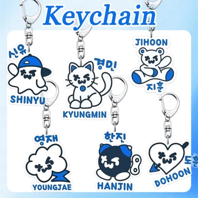 TWS Name Keychain, TWS Keychain, Korean Name Keychain, English Name Keychain, Bag Charm, Car Charm, Collection Pendant, Home Decor, Birthday Gift, Party Favor
