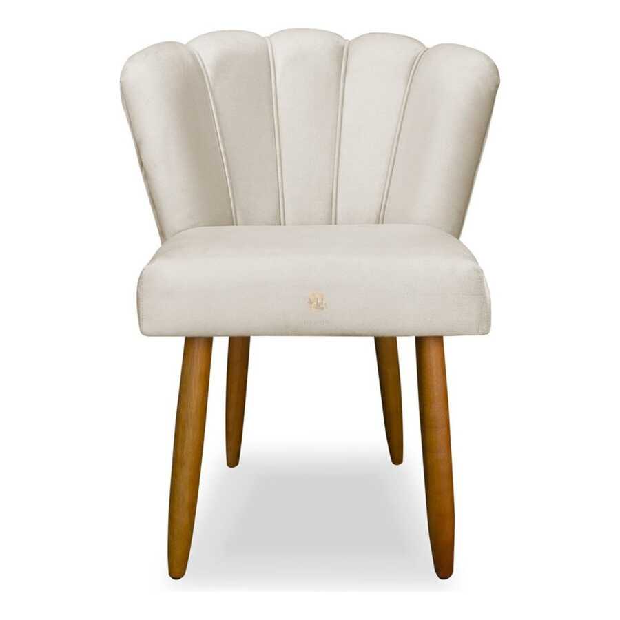 Decorative Armchair For Dressing Table With Stick Legs - Màu be - Xem 1