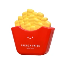 Linda luz nocturna LED de escritorio con forma de papas fritas para el hogar - Rojo - Ver 8