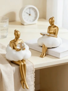 Tượng người suy tư mạ vàng hiện đại, điểm nhấn hoàn hảo cho giá sách hoặc phòng khách. Tác phẩm nghệ thuật trừu tượng bằng nhựa, lý tưởng để trang trí văn phòng. Cũng là một món quà tuyệt vời, phù hợp cho trang trí mùa đông, trang trí nhà cửa, trang trí đám cưới, hộp trang sức, trang trí tiệc, trang trí ngày Valentine hoặc sinh nhật. - Nhiều màu - Xem 4