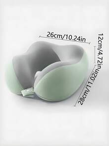 【新品热销】U型记忆棉颈枕，带/不带收纳盒，便携式旅行午睡枕，慢回弹颈枕，办公室午睡必备，飞机旅行颈枕，可拆卸可水洗，带收纳袋，颈部支撑慢回弹，旅行颈枕，睡眠枕，男女通用。 - 彩色 - 查看 6