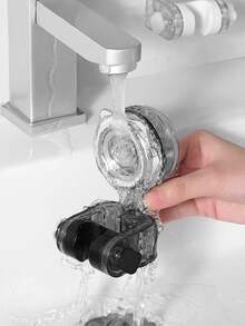 1个吸盘式淋浴喷头支架，可爱猫咪造型，固定式淋浴喷头支架，可移动