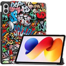 Redmi Pad 2 Pro 12.1 Inch 2025 Leather Triple Fold Magnetic Cover Case, Compatible With Poco Pad M1 With Auto Sleep/Wake Function, Folding Flip Stand Protective Cover For Redmi Pad 2 Pro 12.1" 2025 Tablet - Multicolor - View 13