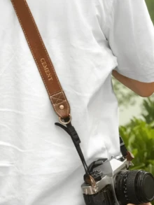 Customized Camera Strap, Personalized Retro Camera Strap - Can Customize Gold Name/Initial, Quick Release PU Leather Strap, Suitable For DSLR/Mirrorless/Film Camera, Can Be Worn Crossbody/Shoulder/Neck - Gift For Photographers (Birthday, Anniversary), Camera Strap For Photographers, Exquisite Accessory, Handmade Texture, Valentine's Day Gift - Multicolor - View 10