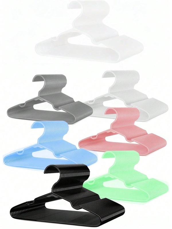 20/10 piezas Perchas de plástico - Perchas de armario, gris, rosa, verde, blanco, azul, negro - Múltiples colores disponibles, perchas de almacenamiento de armario, perchas de tamaño pequeño, perchas adecuadas para camisas, vestidos, organización de almacenamiento de ropa, diseño de percha de moda, diseño de percha resistente, adecuado para ropa de talla pequeña, suministros para el dormitorio