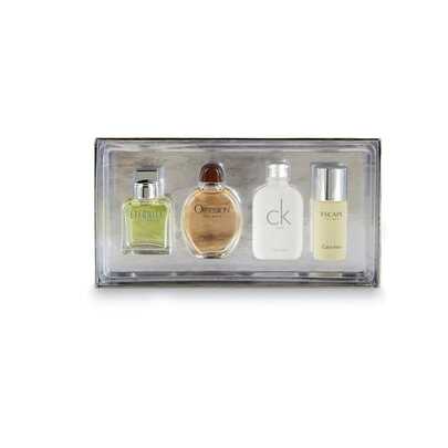  Calvin Klein - For Men's Mini Eau De Toilette Gift Set:  Eternity (15ml)& Obsession (15ml)& CK One (15ml) & Escape (15ml)