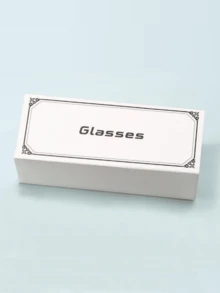 1副女士塑料大框时尚眼镜，适合日常佩戴 - 个性化搭配眼镜 - 黑色 - 查看 6