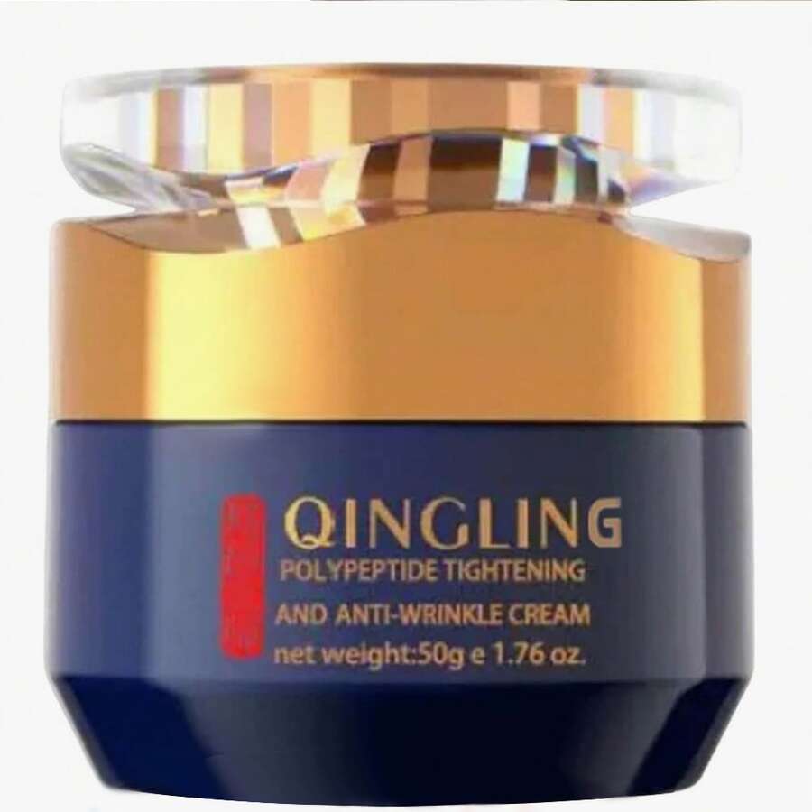 Qingling Face Cream, Quinglin Crema Para Arrugas, Qingling Wrinkle Removal Cream, Polypeptide Tightening And Anti-Wrinkle Cream, Facial Neck Eye Cream Anti-Aging For Men & Women - 彩色 - 查看 1