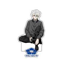 1 pieza Llavero de anime Bluelock, llavero acrílico de música Isagi, llavero de anime Nagi, correa para móvil Bachira, llavero de coche, dije de mochila escolar Chigiri, accesorio lindo para bolso, accesorios de coche, letra de 15 cm