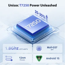 Qetupa 10.1 Inch Tablet Computer,Equipped With Android 15 System,8GB RAM + 128GB Storage Space,Android Tablet,T7250 Octa-Core Processor,Equipped With 1280*800 High-Definition IPS Touch Screen,5 Million + 8 Million Pixel Dual Cameras,6000 MAh Battery,Expandable Up To 1TB,Supports 802.11n 2.4G/5G Dual-Band Wireless Network. - Màu xanh lam - Xem 3