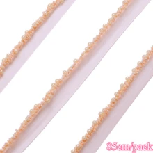 85厘米/包 手工串珠蕾丝花边丝带 - 优雅精致，非常适合DIY服装、领子和裙子装饰、包包、帽子装饰配件、婚礼和节日装饰、工艺品丝带、装饰饰边