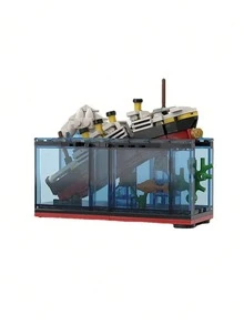 247 peças/152 peças Conjunto de Blocos de Construção Titan, Blocos de Montagem de Partículas Pequenas, Decoração de Cabine - Multicolorido - Visão 9