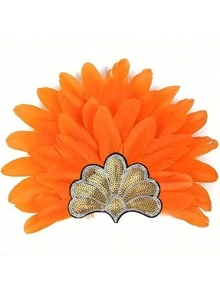 女士羽毛亮片头饰，嘉年华头饰，节日派对头饰，服装/舞蹈配饰