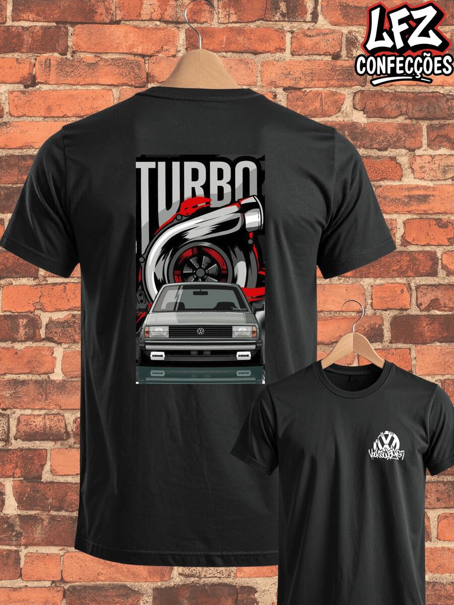 Square Goal Turbo Turbine Speed T-Shirt Shirt Blouse Unisex 100% Cotton Premium Top Streetwear New Release Immediate Shipping!! Plus Size - 黑色 - 查看 1