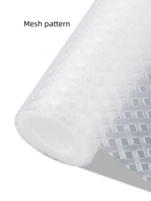 1卷防滑架垫，防水冰箱垫，可裁剪橱柜抽屉垫，无粘性冰箱垫，防油，可水洗抽屉垫，适用于厨房、橱柜、学校浴室、办公室、书房、旅行、母亲节装饰 - 透明色 - 查看 10