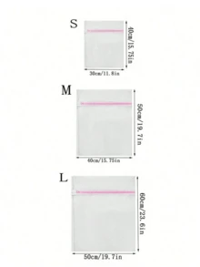 1/3/4 件洗衣袋，用于洗衣分类，网状洗衣袋，优质拉链旅行收纳袋，衣物洗涤保护袋，适用于洗涤衣服、衬衫、胸罩、袜子、长袜、内衣