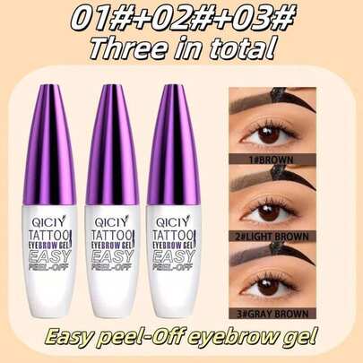 Eyebrow Tint Kit - Long Lasting Waterproof & Smudge Proof Brow Dye |    Dark Brown, Vegan Formula, Gentle & Easy For Beginners |   DIY Lamination Effect, Perfect Valentine's Day Gift For Her