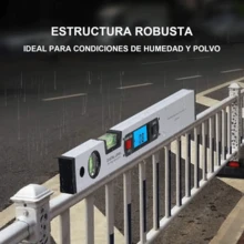 Aleación de aluminio digital Buscador de ángulo magnético Inclinómetro Medidor Medidor Transportador Nivel 4 x 90 °, nivel digital preciso, Nivel Espiritual - Plateado - Ver 4