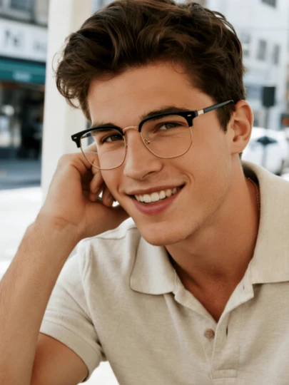 1 Pair Retro Half-Frame Square Fashion Glasses, Artistic And Intellectual High-Sense Elegant , Ultra-Light Glasses Perfect For Work And Daily Use, Street-Style Chic High-End Makeup-Free Decorative Glasses