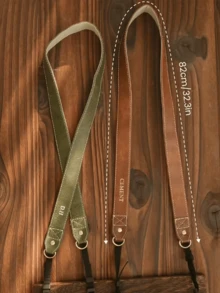 Customized Camera Strap, Personalized Retro Camera Strap - Can Customize Gold Name/Initial, Quick Release PU Leather Strap, Suitable For DSLR/Mirrorless/Film Camera, Can Be Worn Crossbody/Shoulder/Neck - Gift For Photographers (Birthday, Anniversary), Camera Strap For Photographers, Exquisite Accessory, Handmade Texture, Valentine's Day Gift - Multicolor - View 5