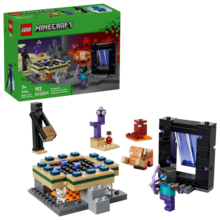 LEGO Minecraft Nether & End Portal Journey Building Toy For Boys & Girls - Video Game Playset & Toy Figures For Kids, Ages 7+ - With Cool Hero Minifigure - Gift Idea For Birthdays - 21584 Block Toys - 21584 - View 1