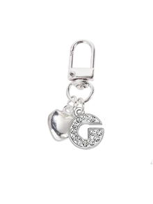 Pandantiv personalizat în formă de inimă, poate fi gravat cu inițială, breloc în formă de inimă, pandantiv personalizat pentru geantă, cadou, breloc, accesorii unice pentru telefon, design minimalist, potrivit pentru portofele și accesorii pentru telefon de damă, cadou perfect pentru prieteni, familie sau iubită, accesorii pentru exterior, accesorii pentru petreceri, cadouri, suveniruri, pandantive pentru genți de damă, accesorii auto, cadouri pentru femei și fete