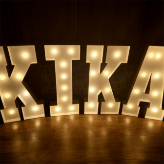 Decor-Ready 3FT Marquee Letters With Warm Yellow Light, Big Light Up Marquee Letters For GRAD Decorations, For NYE, Christmas, Xmas