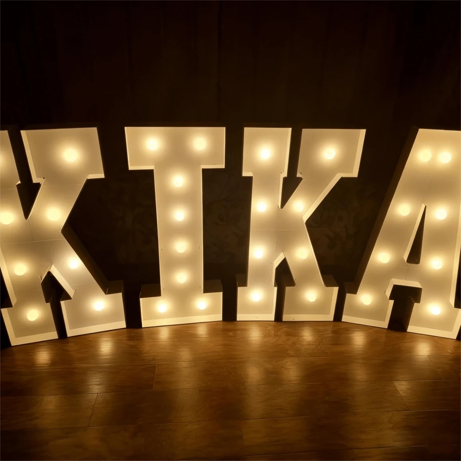 3ft Warm Yellow Lighted Letter Sign, Large Illuminated Marquee Letter Light, Suitable For Graduation, New Year, Christmas Decoration - Yellow - View 1
