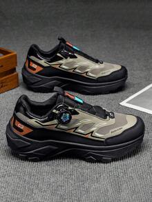 Men's Student-Exclusive Casual Sports Shoes, Stain-Resistant PU Upper Is Effortless To Maintain Daily, Non-Slip Rubber Sole Adapts To Campus Playground Tracks And Concrete Roads, Suitable For PE Classes, After-Class Basketball Or Daily Campus Activities - Shoes For Men - Beige - View 2