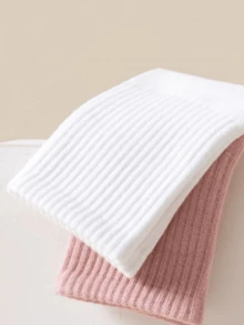 5 Pairs Solid Color Mid-Calf Yoga Socks, Silicone Non-Slip Long Tube Sports Socks, Unisex, Suitable For Indoor Sports, Yoga, Pilates, Outdoor Cycling, Running Mid-Calf Socks - Multicolor - View 5