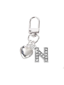 Pandantiv personalizat în formă de inimă, poate fi gravat cu inițială, breloc în formă de inimă, pandantiv personalizat pentru geantă, cadou, breloc, accesorii unice pentru telefon, design minimalist, potrivit pentru portofele și accesorii pentru telefon de damă, cadou perfect pentru prieteni, familie sau iubită, accesorii pentru exterior, accesorii pentru petreceri, cadouri, suveniruri, pandantive pentru genți de damă, accesorii auto, cadouri pentru femei și fete