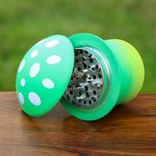 Creative Novelty Mushroom Shaped Plastic & Metal Grinder, Portable Mushroom Style Herb Grinder, Smoking Accessory Manual Grinder, Holiday Gift, Valentine's Day Gift, Christmas Gift - one-size - View 9