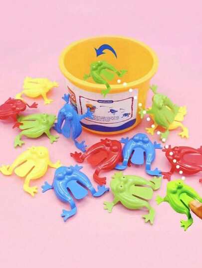 Bộ 8/15/25/35 chú ếch nhảy mini nhiều màu sắc - Trò chơi rèn luyện sự khéo léo của ngón tay, kỹ năng đếm và toán học, lý tưởng làm quà tặng sinh nhật và đồ chơi giáo dục, thích hợp cho các sự kiện và tiệc tùng Halloween, Giáng sinh (Không bao gồm xô đựng).
