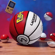 pokemon 1pc Funny Basketball Cartoon Pattern No.7 Ball, Made Of Durable PVC Material For Indoor And Outdoor Use. It Is Not Only A Stress Relief Toy, But Also The Best Choice For Valentine's Day Gift For Boyfriend, Husband, Or Basketball Enthusiasts! [Needs To Be Inflated] - Multicolor - View 2