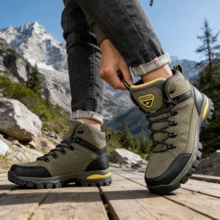 男士徒步靴，户外耐用徒步鞋，登山运动靴，男士高品质时尚休闲徒步靴（尺码 43-45，偏大半码）