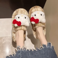 SANRIO 新款女士毛绒拖鞋，可爱蓬松一脚蹬拖鞋，舒适居家休闲鞋，鞋履，春夏精选，伴娘礼物，房间装饰，卧室装饰，海滩，旅行，男士，女士，度假，妇女节，旅行必备，婚礼回礼，Y2K，卧室，女士汽车配件，厨房装饰，可爱小物，母亲节礼物，卧室装饰，花园，厨房装饰，夏季，海滩，旅行必备，房间装饰，软萌，毕业季 - 彩色 - 查看 17