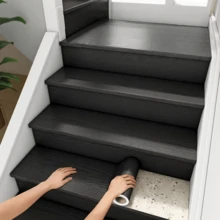 1 cuộn nẹp viền PVC vân gỗ tự dính dày 5.9" x 196.85" - Băng keo trang trí vân gỗ, thích hợp cho bệ cửa sổ, khung cửa, chân tường, cạnh đồ nội thất - Dễ dàng tự lắp đặt, vẻ ngoài vân gỗ chân thực. - Nhiều màu - Xem 5