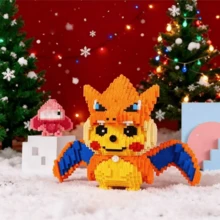 pokemon 4800pcs/2100pcs/2268pcs Super Large Dinosaur Small Particle 3D Stereoscopic Puzzle Building Blocks, Dinosaur, Velociraptor, Charizard Dinosaur Small Particle Toy, High Difficulty Ornament - Model, Ideal Gift For Collectors And Fans, New Year Birthday Gift And Various Holiday Rewards - Multicolor - View 8