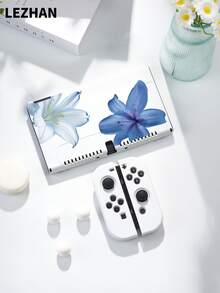 1 chiếc ốp bảo vệ/vỏ bọc họa tiết hoa dâm bụt xanh dương, tương thích với Switch2 (2025), Switch NS, Switch OLED, Switch Lite, phụ kiện cho Switch2/Switch, bộ đầy đủ bao gồm túi đựng, hộp đựng thẻ game, món quà tuyệt vời nhất cho người chơi Switch. - Nhiều màu - Xem 1