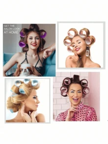 2件套卷发器，共12个，适用于长发、中发和短发，包含大号、中号、小号自粘式卷发器，另附12个发夹和1个化妆包。产品类别：卷发器、卷发工具、卷发棒、卷发器、头发扩散器、美发造型、旅行、美发产品、美发工具、美发配件、美发师、美发用品、沙龙、美发设备。 - 彩色 - 查看 7