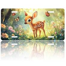 License Plate Cover, Car Front License Plate Funny Car License Plate Personalized Decoration Novelty Vanity Tag Aluminum Car Accessories For Women Men,12"X 34" - A9 - 查看 1
